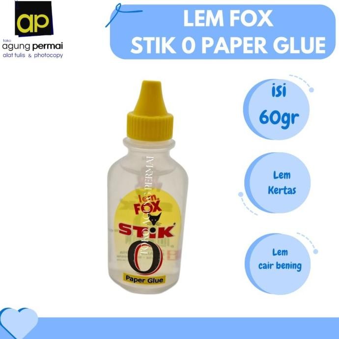 

Premium !! Lem Fox Stik O Paper Glue 60gr