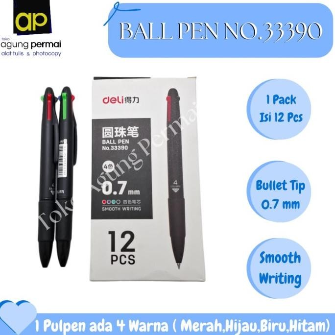 

Premium !! Ballpoint Deli (33390) 4 Warna