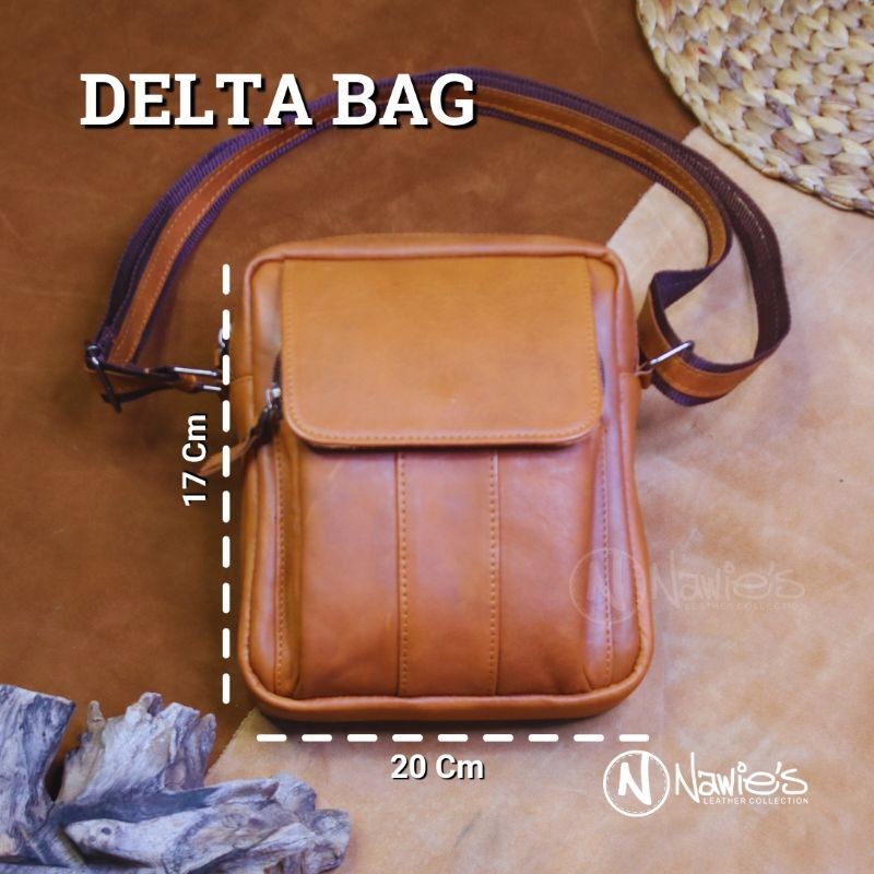 tas kulit selempang pria-DElTA BAG,Kulit sapi asli-Aira.leather