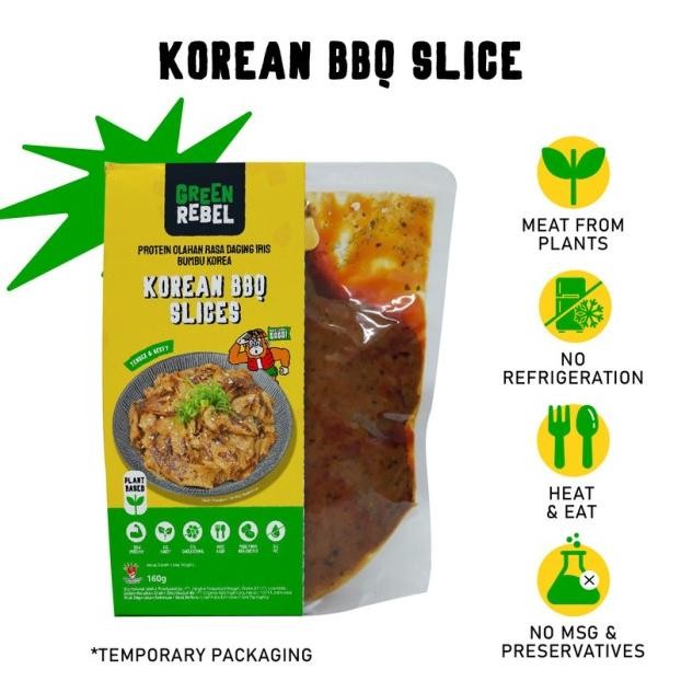 

Green Rebel Orean Bbq Lice Daging Vegan Lice Bumbu Orean Bbq 160G
