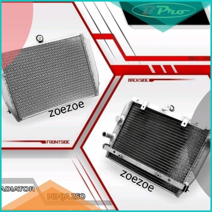 RADIATOR BPRO NINJA 250 FI RADIATOR NINJA 250 KARBU ORIGINAL 07D35Z4 r