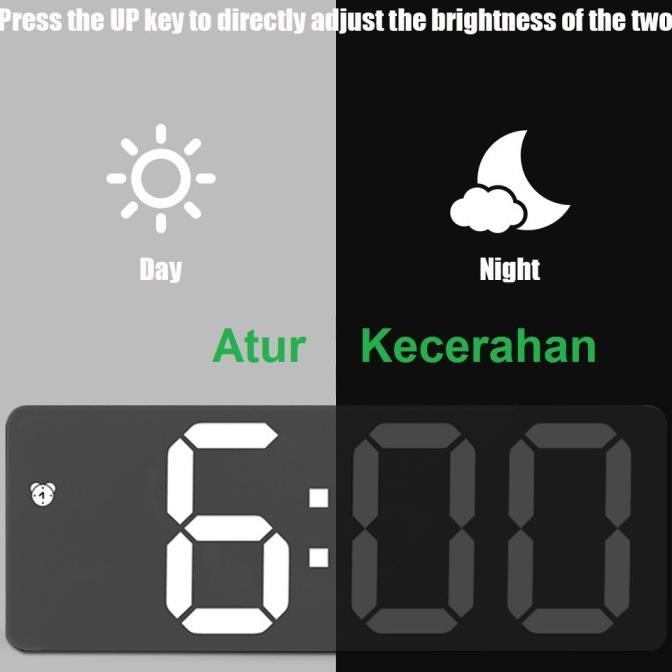 

Jam Meja Digital Led Weker Table Tidur Digital Alarm Clock GH-071 P88L