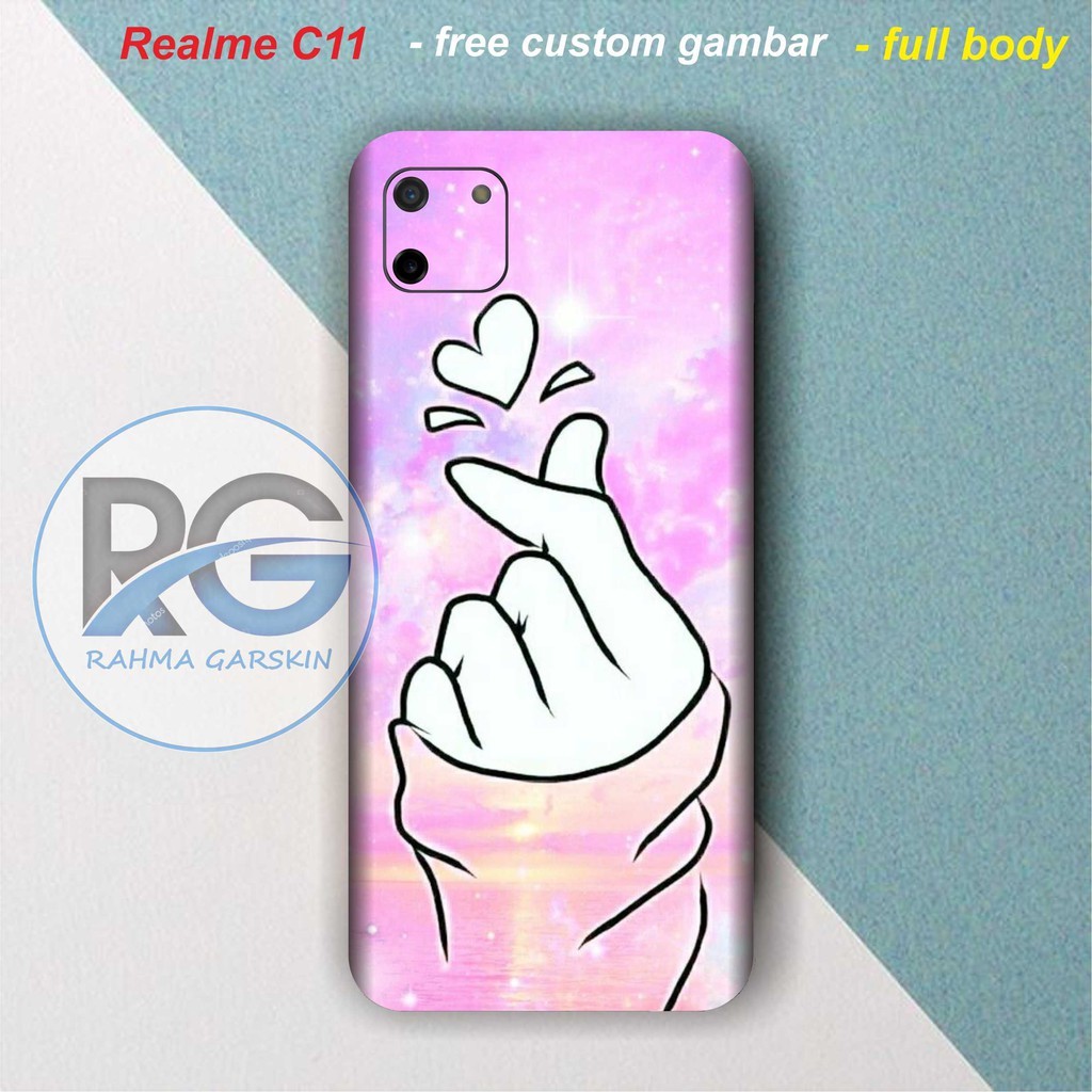 

Wrap* Realme C11 Pink Cute 13 Via Chat Wrap Skin Stiker Garksin CUSTOM Gratis (2pcs)