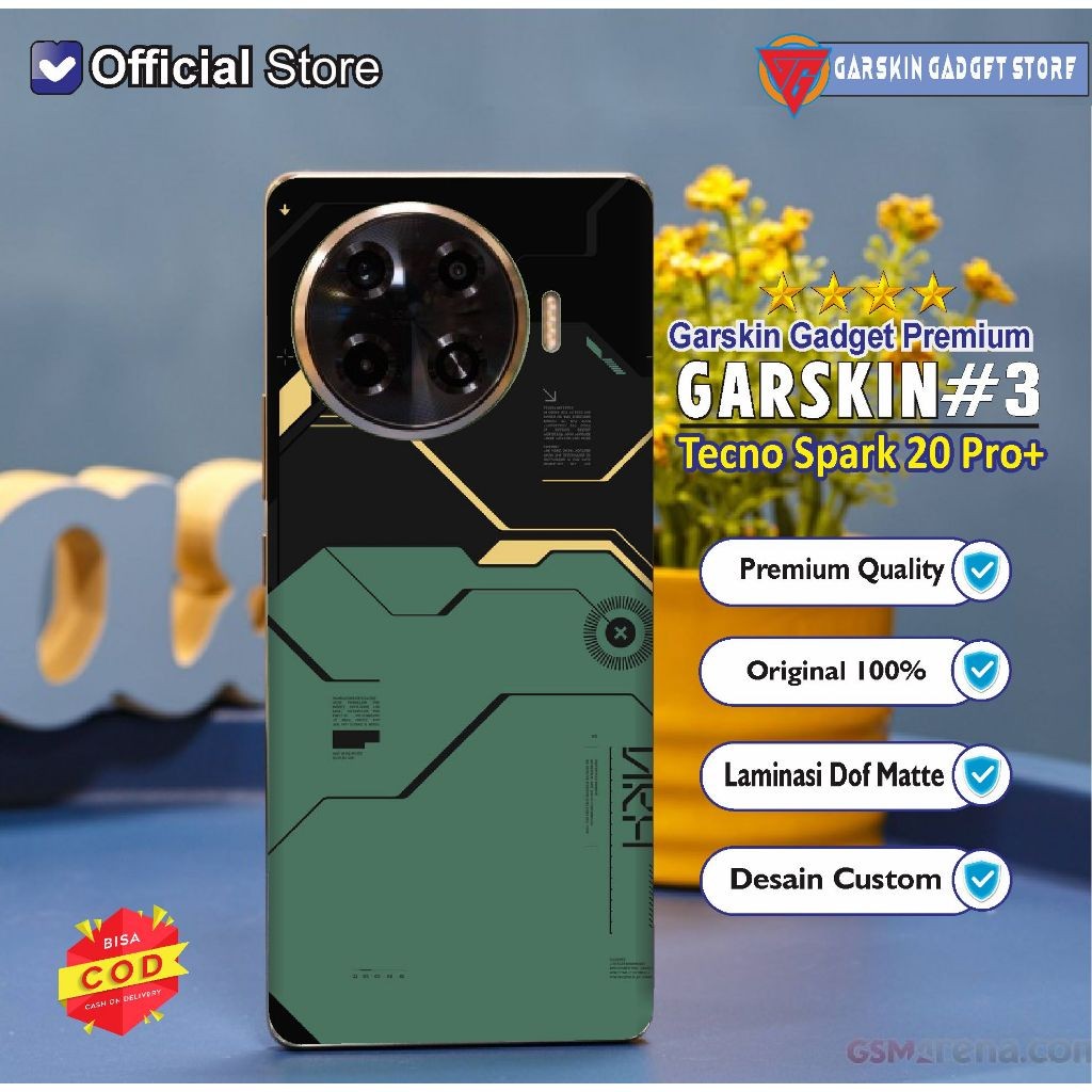 

Wrap* Tecno Spark 20 Pro Wrap Skin Stiker Garksin CUSTOM Gratis (2pcs)