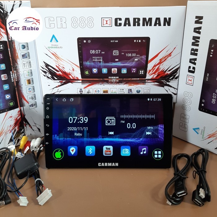 HEAD UNIT ANDROID 9 INCH CARMAN RAM 2 GB ANDROID AUTO