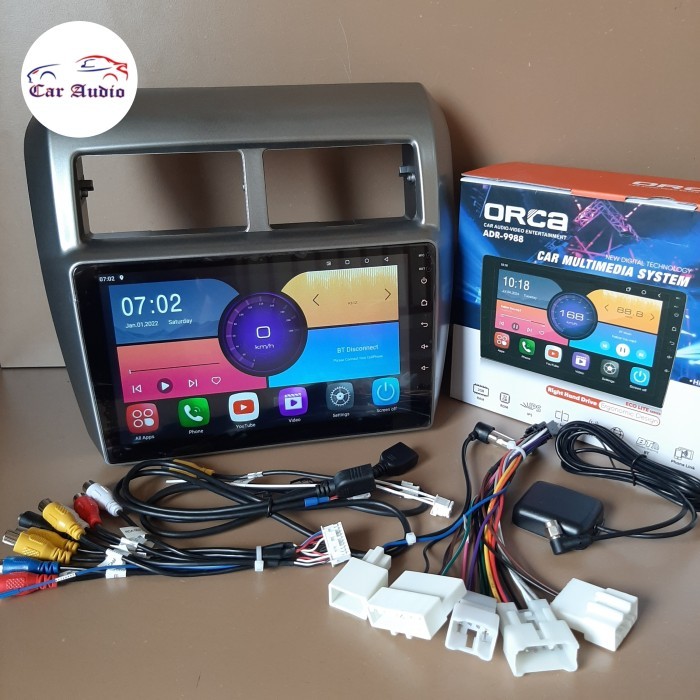 HEAD UNIT ANDROID AGYA 9 INCH ANDROID AYLA ANDROID ORCA RAM 2/32 GB CAR PLAY