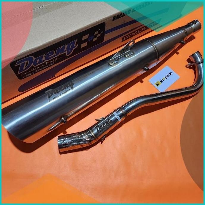 Knalpot Tsukigi Supra 125 Kharisma Supra 100 Fit New Daeng Full Stain