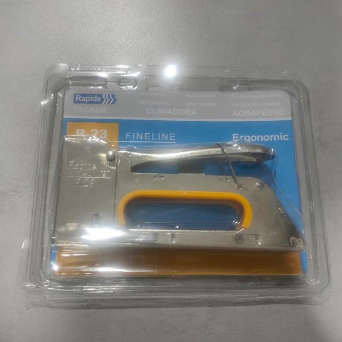 

Hand Staples Gun Tacker R23 Rapide Stapler Tembak Manual Tangan Original Dan Terpercaya
