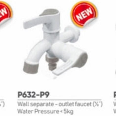 Terlaris Kran Cabang Plastik/Kran Shower Pvc Dupon (Bisa Utk Air Panas)