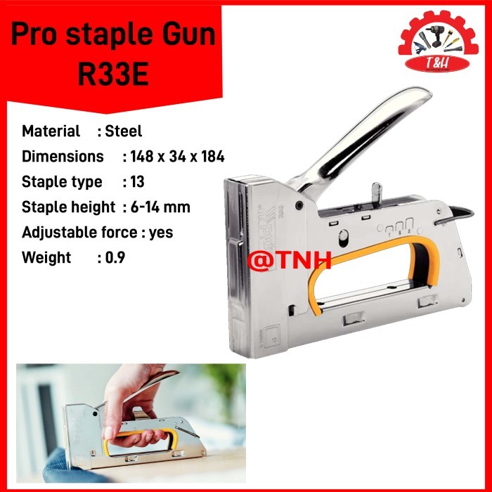 

RAPID R33 R 33 PRO STAPLE GUN R33E