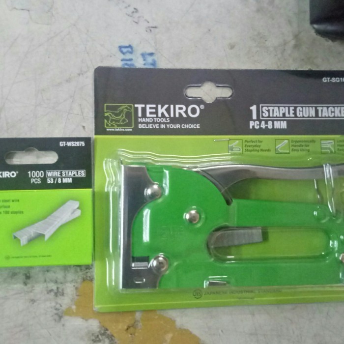 

staples tembak tekiro 4mm-8mm bonus isi staples tekiro 8mm
