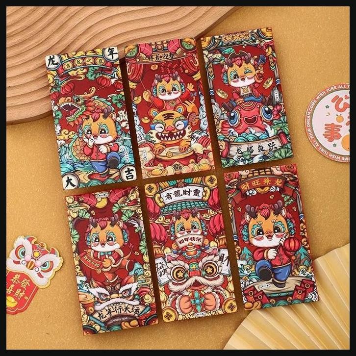 

[6Pcs] Ea110 2025 Angpao Ular Angpau Sangjit Wedding Panjang Imlek Sincia 2025 Ular Angpao Ular 2025 Merah Cny Isi Amplop/Angpao Ular/Angpao Ular 2025/Angpao Imlek 2025