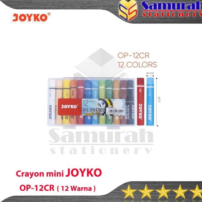 

CRAYON JOYKO OP-12CR / OIL PASTEL OP 12CR / KRAYON KECIL ISI 12 WARNA