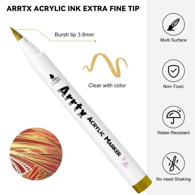

ARRTX ACRYLIC BRUSH MARKER AACM-0500 (SINGLE COLOR)