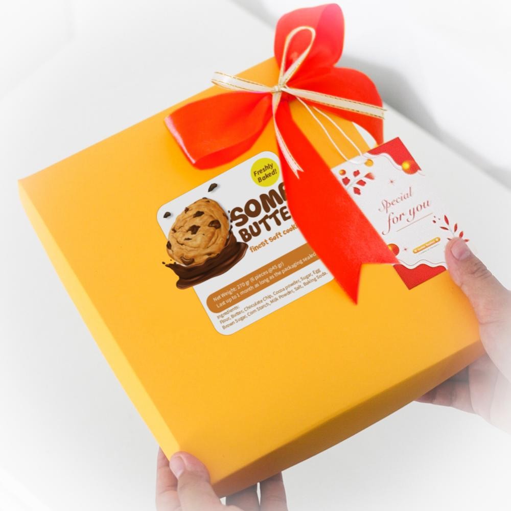 

CR - Soft Cookies Hampers Chocolate Cookies 6 in a box for gift kue Lebaran Imlek TERLARIS