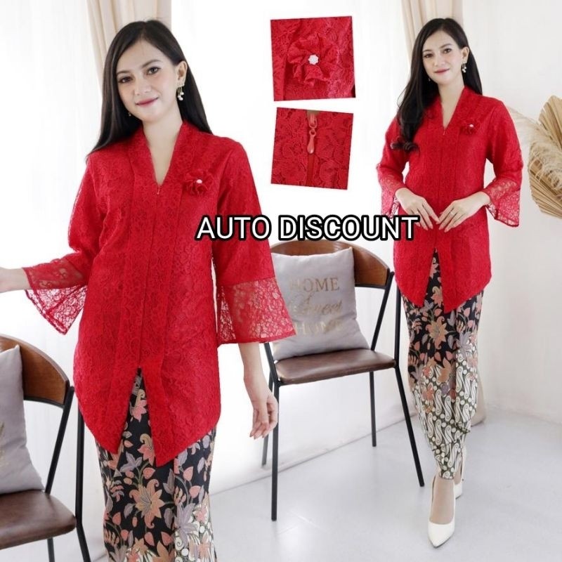 Baju Tradisional Kebaya Halus & Dingin kebaya encim full brukat /kebaya kartini brukat free bros