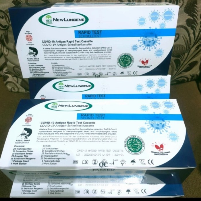 Ready New Lungene Swab Antigen Omicron 1 box