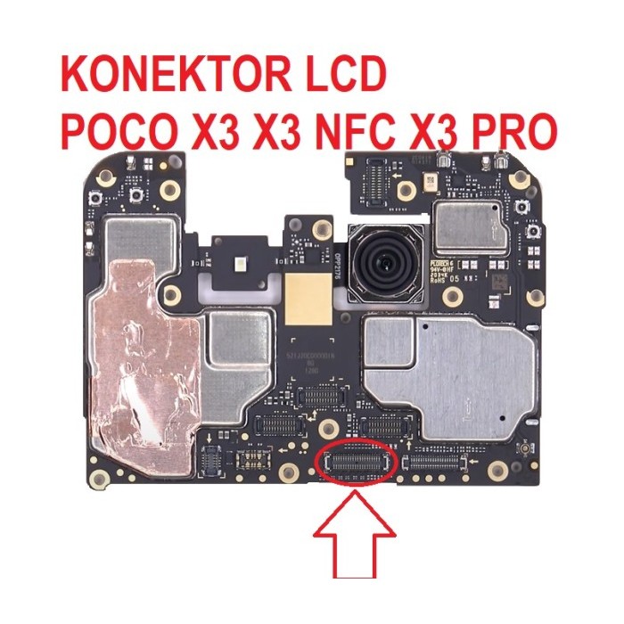 KONEKTOR LCD POCO X3 POCO X3 NFC X3 PRO 40 PIN FPC LCD CONNECTOR 1 PCS