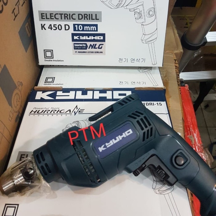 MESIN BOR TANGAN 10MM KYUHO K450 D / BOR TANGAN KYUHO K 450 D 10 MM