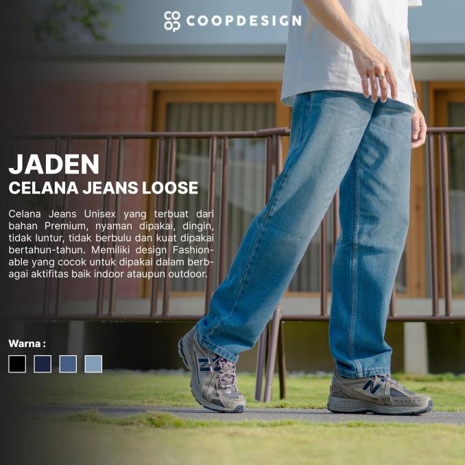 Sale Coop Design - Jaden Celana Jeans Loose Pant Panjang Pria
