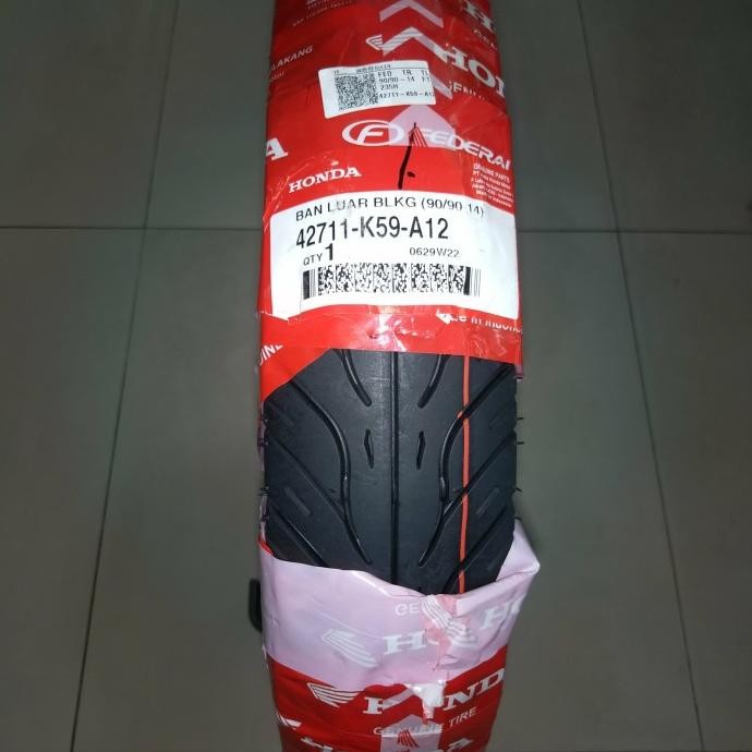Ban Tubles Motor Matic Federal Ban Luar 90/90-14 Honda AHM