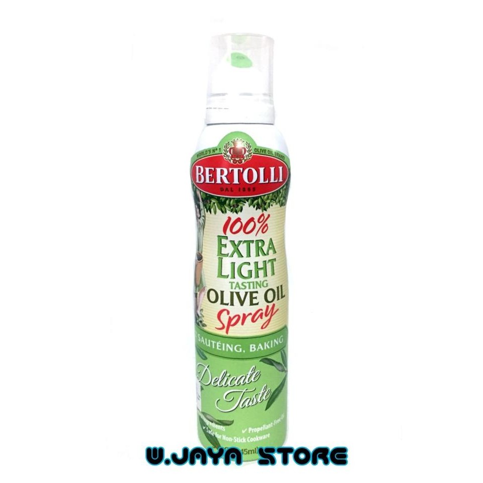 

Bertolli Extra Light Olive Oil Spray 145Ml Stok Terbatas