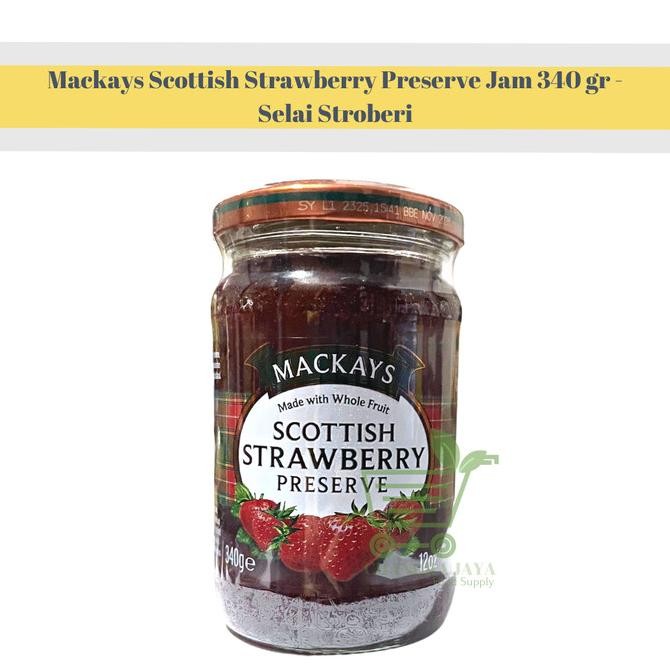 

Mackays Scottish Strawberry Preserve Jam 340 Gr - Selai Stroberi Stok Terbatas
