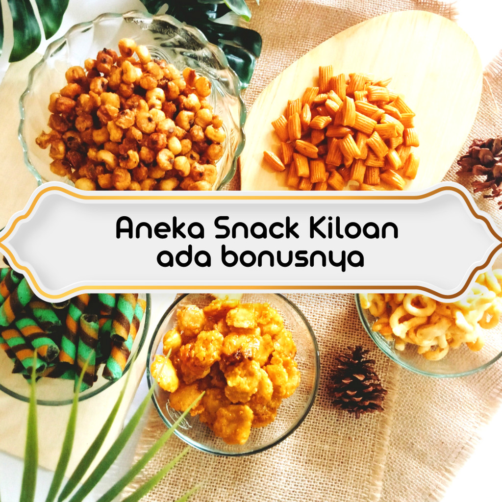 

Aneka Snack kiloan 250 gr| Camilan | Hampers | Snack lebaran | free buble & kardus
