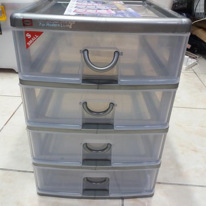 Terbaru Mini Container 4 Susun Shinpo Sip 355-S4 / Laci 4 Susun Sedang Shinpo Ready Stock