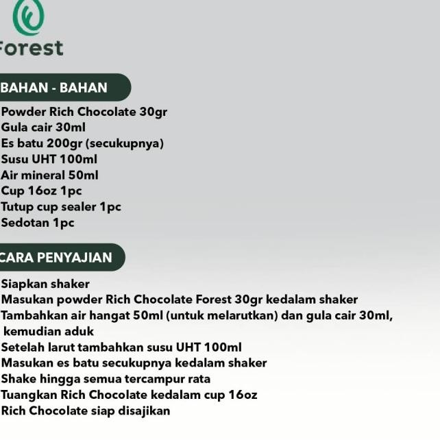 

Bubu Numan Rich Chocolate Powder Foret Bubble Drin