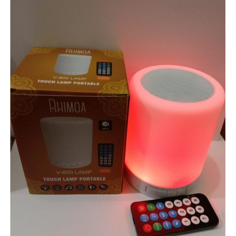 Speaker Bluetooth Speaker Rhimoa V600 Lampu + Remote Terlaris
