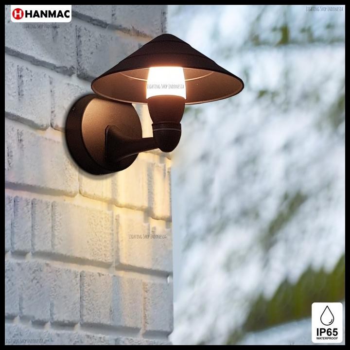 Lampu Dinding Led 10Watt Model Topi Outdoor Taman Minimalis Waterproof