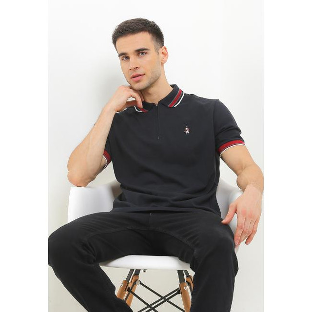 Hush Puppies Kaos Polo Pria Ginova Black
