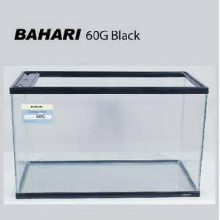 Aquarium Bahari 60G 60cm akuarium ikan kandang reptil - Hitam