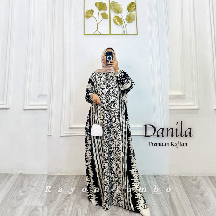 Kaftan Rayon Jumbo - Terbaru Danila homedress kaftan wanita terbaru jumbo gamis mewah kondangan rema