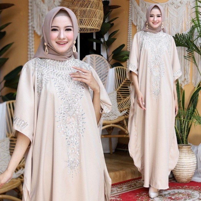 Kaftan Kaftan Modern Jumbo Outer Gamis Kalong Kelelawar Baju Pesta Kondangan - Coco terlaris elegan
