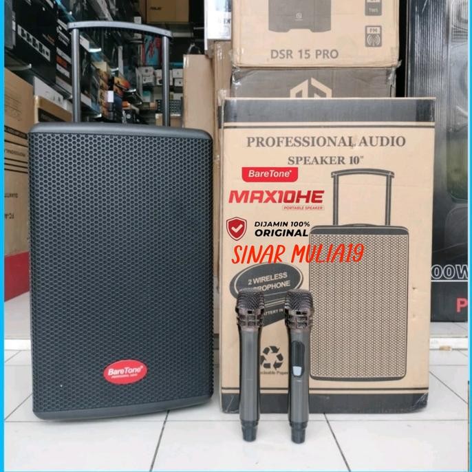 Speaker Portable Baretone Max10He / Max 10He / Max 10 He Bluetooth-Tws Terlaris