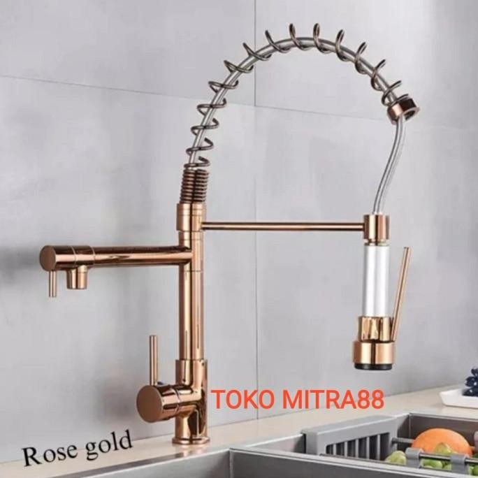 

PROMO KRAN PANTRY ROSE GOLD/KRAN CUCI PIRING PANAS DINGIN