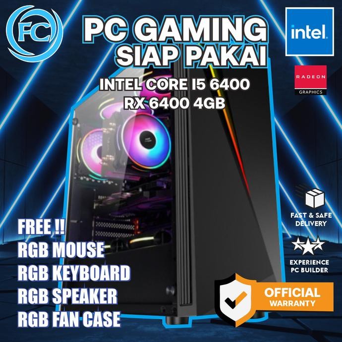 

PROMO PC GAMING / DESIGN / OFFICE I5 DDR4 LENGKAP FULLSET SIAP PAKAI