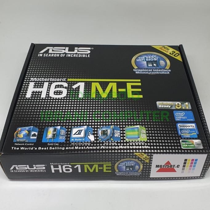 

PROMO MOTHERBOARD ASUS H61 M-E SOCKET 1155 GARANSI 1 TAHUN