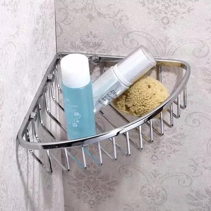 

PROMO RAK SUDUT STAINLESS STELL TEMPAT SABUN SHAMPO TOILET KAMAR MANDI
