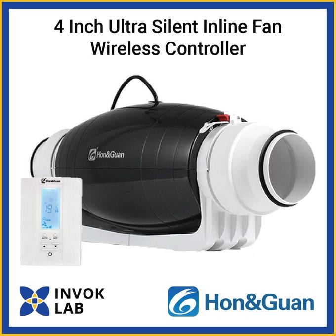 

PROMO HON&GUAN 4 INCH ULTRA SILENT INLINE FAN WIRELESS CONTROLLER