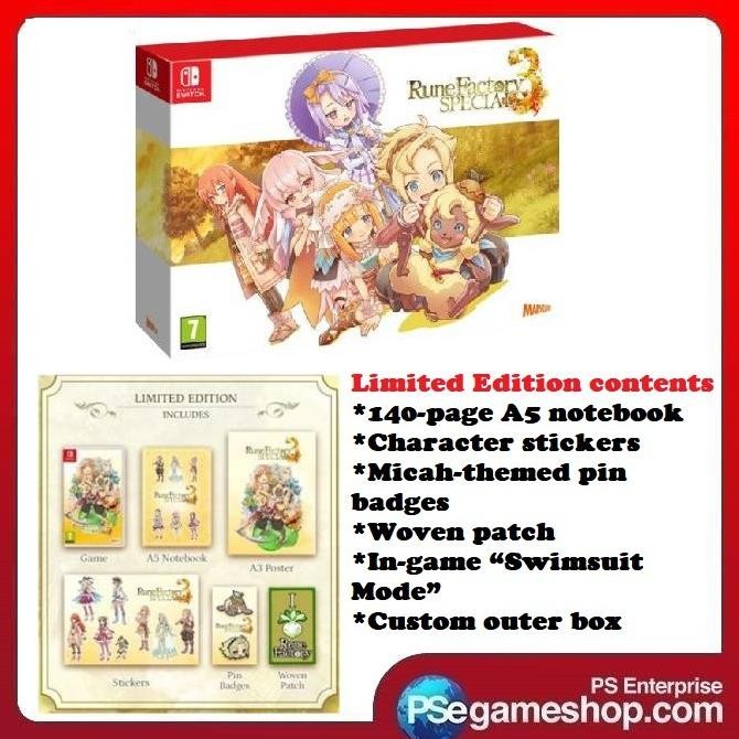 

PROMO SWITCH RUNE FACTORY 3 SPECIAL [LIMITED EDITION] (EURO/ENGLISH)