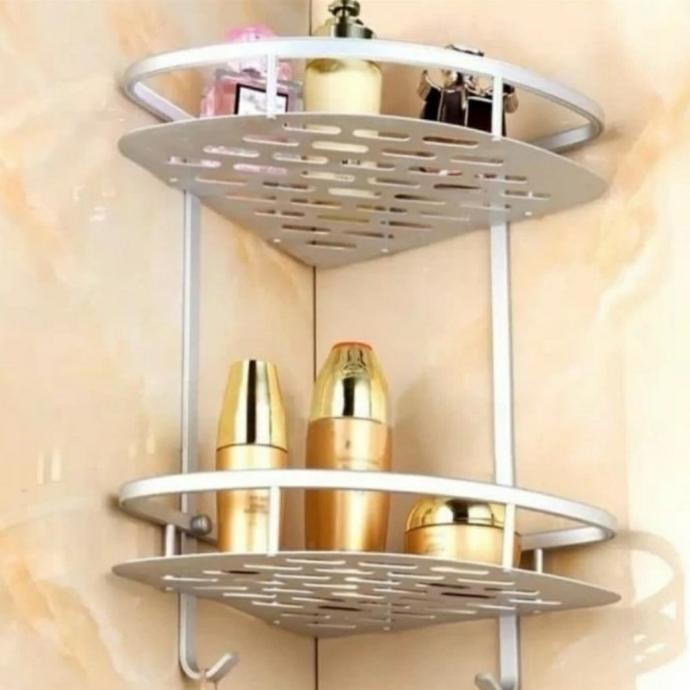 

PROMO RAK KAMAR MANDI 2 SUSUN STAINLESS RAK SHAMPO SABUN