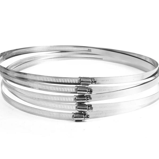 

PROMO KLEM STAINLESS BESAR 12 INCHI KLEM FEXSIBEL CEROBONG ASAP