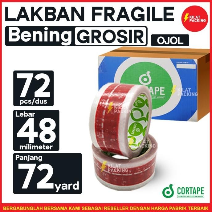 

Lakban Fragile Bening 48 Mm X 72 Yard Termurah 1 Dus Ojol Tersedia