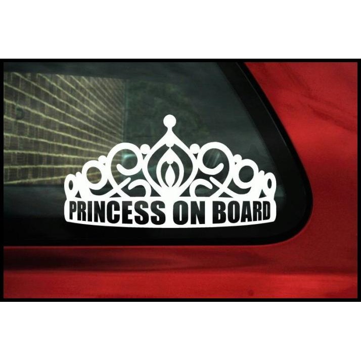 

DISKON STICKER PRINCESS ON BOARD TIARA !!