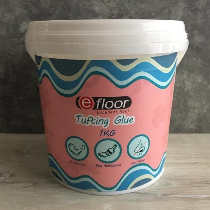 

Tufting Rugs/Punch Needle Glue,Perekat/Lem Sulaman/Rajutan isi 1 kg