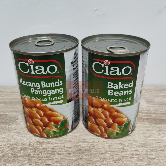 

Ciao Baed Bean Acang Bunci Panggang Dalam Au Tomat 400Gr Italy