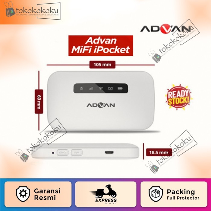 advan mifi ipocket MF01 Wi-Fi 4G LTE modem Portable Wifi garansi resmi Advan original